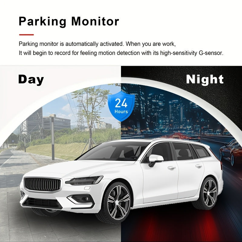 Driving Recorder HD 1080P Three-lens Parking Monitoring With Reversing Image