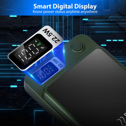 1Pc 2 In 1 Magnetic Wireless Power Bank 10000mAh PD20W Fast Charger MagSafe Wireless Power Bank Fit For IOS Phones IOS Phone 17 Series And More