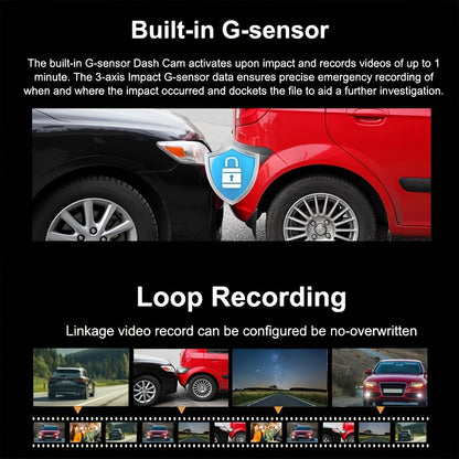 Driving Recorder HD 1080P Three-lens Parking Monitoring With Reversing Image